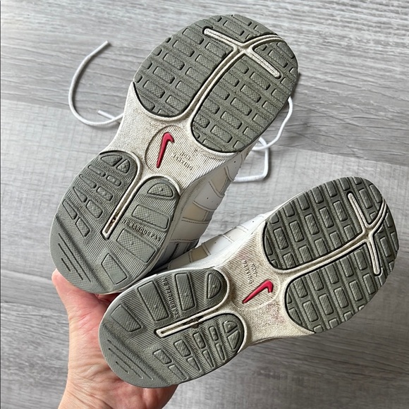 White and Pink Sneakers with Cushioned Sole - Picture 7 of 8